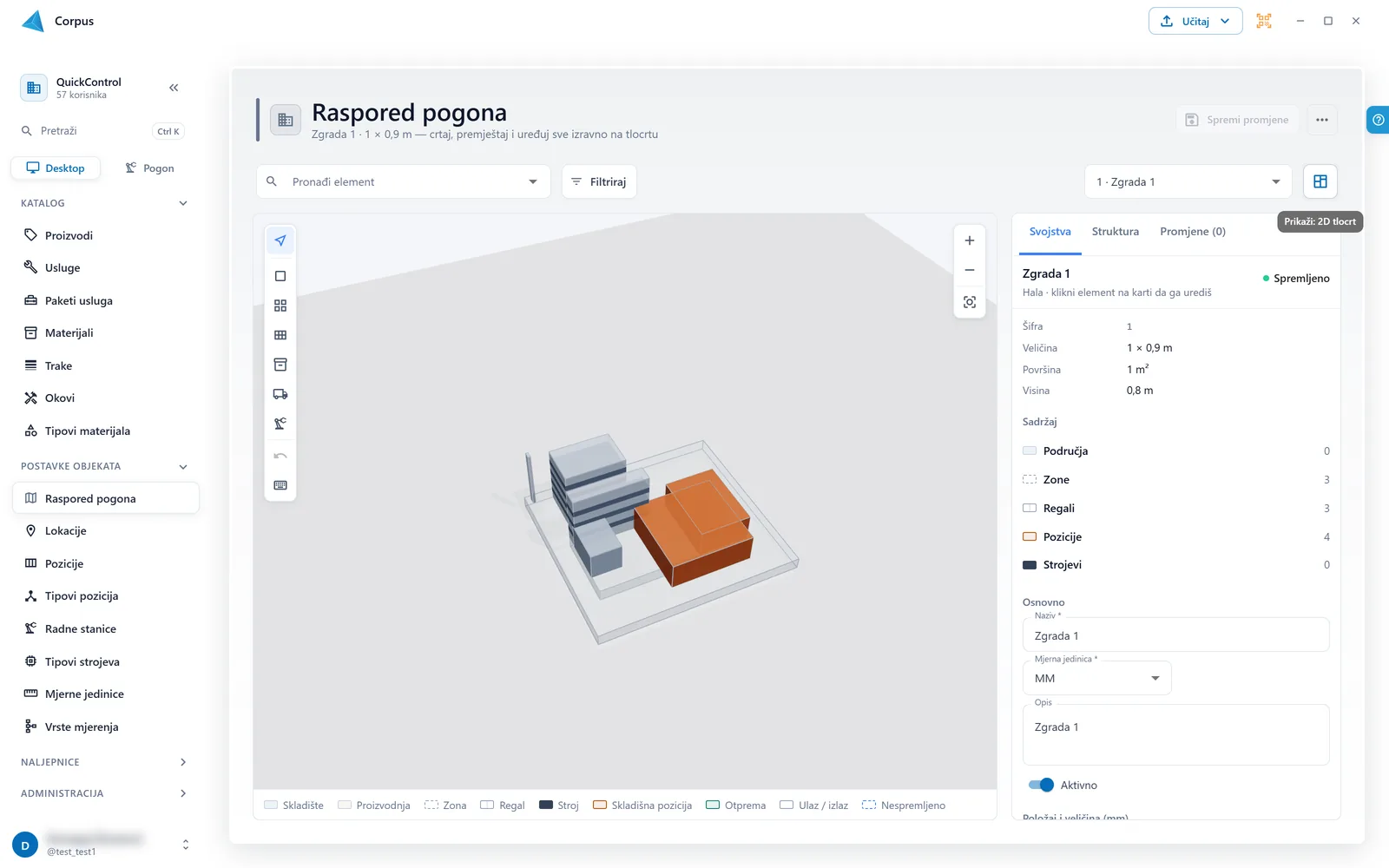 Plant layout in 3D